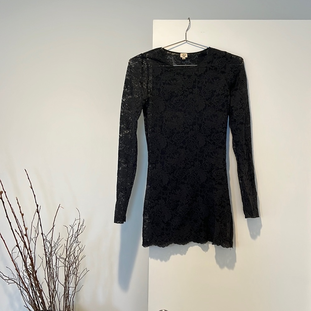 Wilfred Stretch Lace Mini Dress